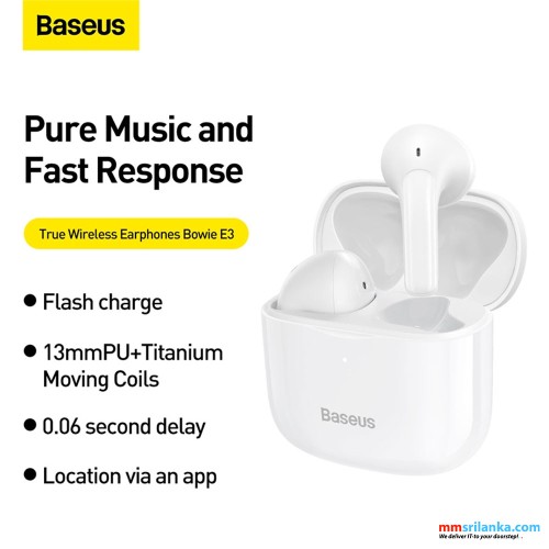  Baseus Bowie E3 True Wireless Earphones Bowie (6M)